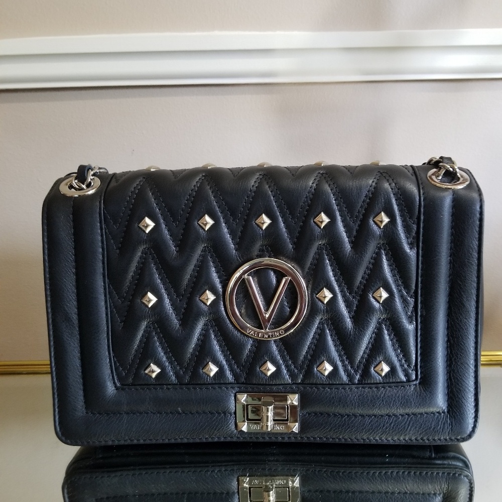 Valentino Aliced Studded Leather Shoulder Bag